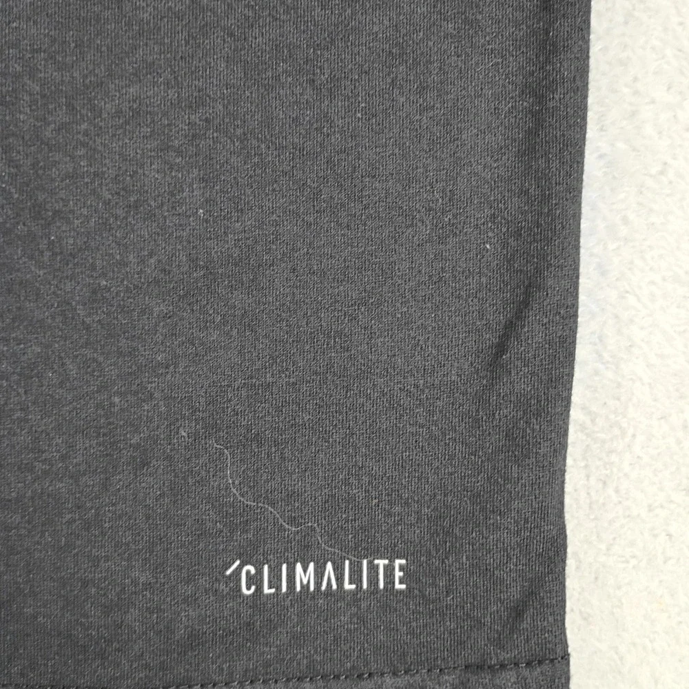 Adidas Mens Climalite Graphic T-Shirt Black Medium Multi-Color Logo